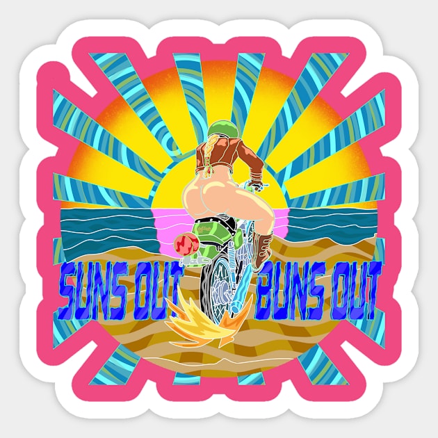 The Sun Is Out Sticker by FullTuckBoogie